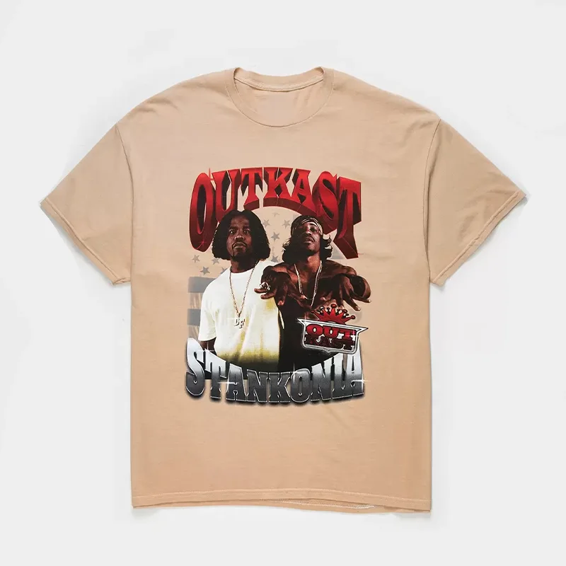 Outkast Rangers American Retro Streetwear Short Sleeve T-Shirt Youth Fashion Cotton Printed Summer Casual round Neck Top
Outkast Rangers American Retro Streetwear Short Sleeve T-Shirt Youth Fashion Cotton Printed Summer Casual round Neck Top