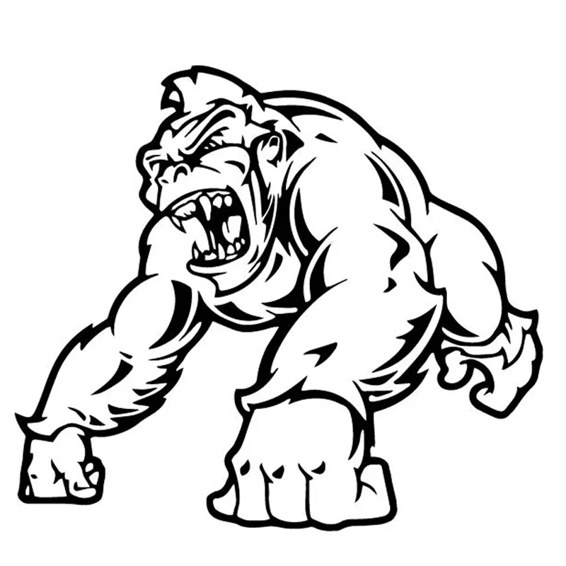 Gorilla Creative Stickers High Quality Car Window Decoration Personality Pvc Waterproof Decals Black/white, 17cm*15cm
Gorilla Creative Stickers High Quality Car Window Decoration Personality Pvc Waterproof Decals Black/white, 17cm*15cm