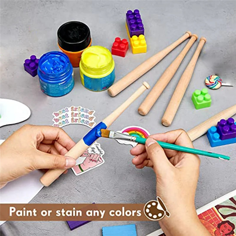 36 Pieces Mini Baseball Bat 7 Inch Unfinished Small Wooden Bats Unpainted For Painting Keychain
36 Pieces Mini Baseball Bat 7 Inch Unfinished Small Wooden Bats Unpainted For Painting Keychain