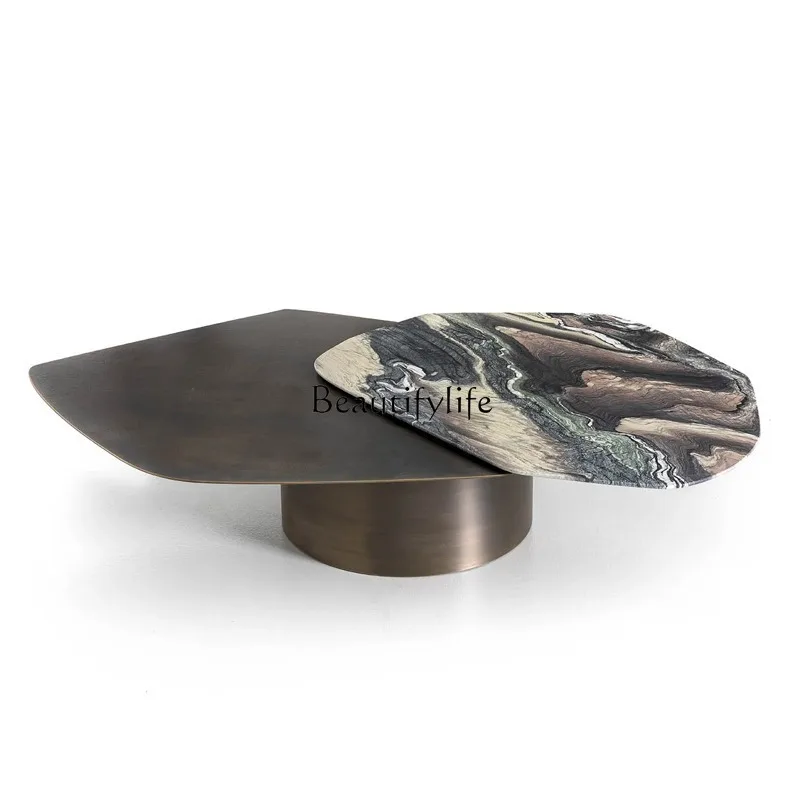 Living room light luxury marble rotating coffee table creative Italian minimalist designer high sense combination coffee table
Living room light luxury marble rotating coffee table creative Italian minimalist designer high sense combination coffee table