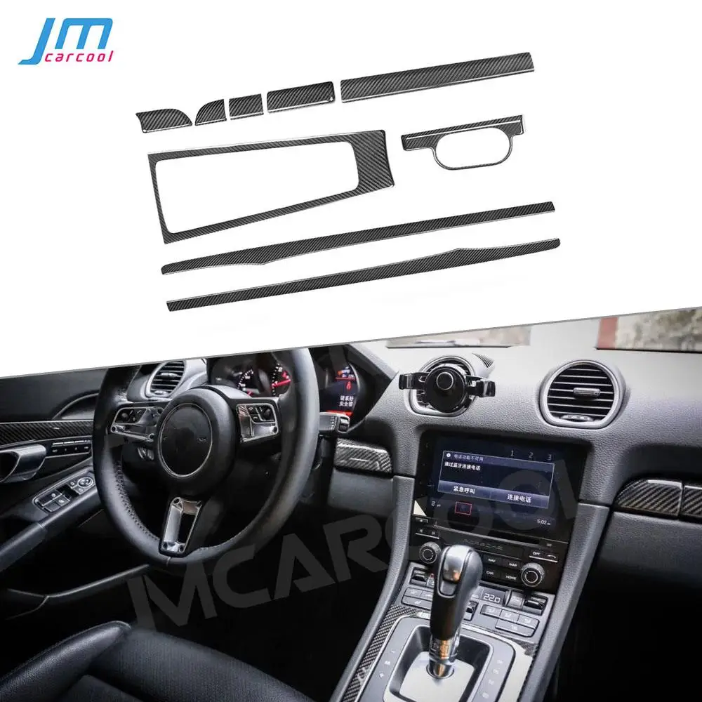 Dry Carbon Fiber Central Control Gear Shift Panel Dashboard Cover Door Trim Strips fit for Porsche 718 911 Interior Trim
Dry Carbon Fiber Central Control Gear Shift Panel Dashboard Cover Door Trim Strips fit for Porsche 718 911 Interior Trim