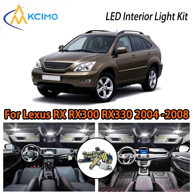 For Lexus RX RX300 RX330 RX350 RX400h 2004-2008 LED Interior Lights, Super Bright Two Colors, Easy Install Car Atmosphere Lamp
For Lexus RX RX300 RX330 RX350 RX400h 2004-2008 LED Interior Lights, Super Bright Two Colors, Easy Install Car Atmosphere Lamp