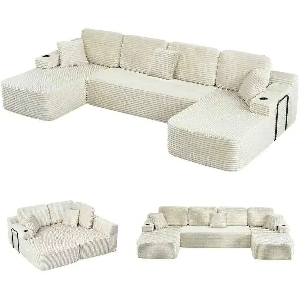 138 L-Shape Chaise Sectional Sofa with Deep Seat, Minimalist Upholstered Couch, Corduroy Fabric, Living Room/Bedroom, Ready to U
138 L-Shape Chaise Sectional Sofa with Deep Seat, Minimalist Upholstered Couch, Corduroy Fabric, Living Room/Bedroom, Ready to U