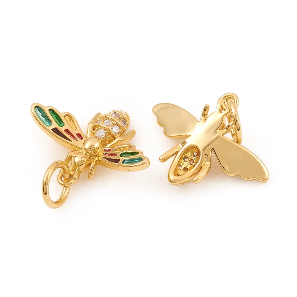 10pcs Mini Brass Enamel Bees Charms Cute Animal Zirconia Pendants for Earrings Necklace Bracelet DIY Jewelry Making Findings
10pcs Mini Brass Enamel Bees Charms Cute Animal Zirconia Pendants for Earrings Necklace Bracelet DIY Jewelry Making Findings