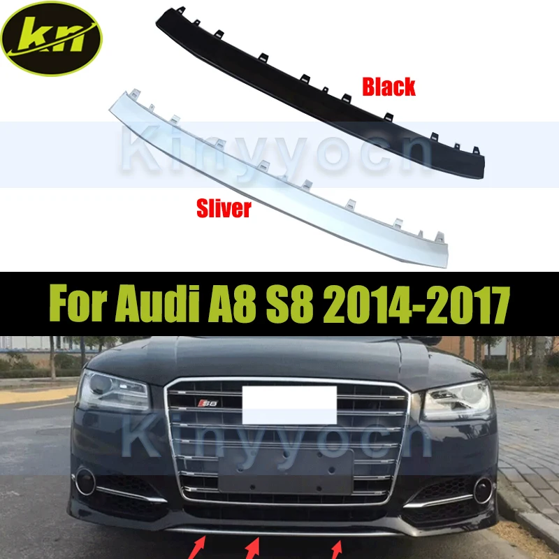 Нижний спойлер переднего бампера 4H0807110 для Audi A8 S8 2014 2015 2016 2017, нижний бампер, диффузор, губа
Нижний спойлер переднего бампера 4H0807110 для Audi A8 S8 2014 2015 2016 2017, нижний бампер, диффузор, губа
