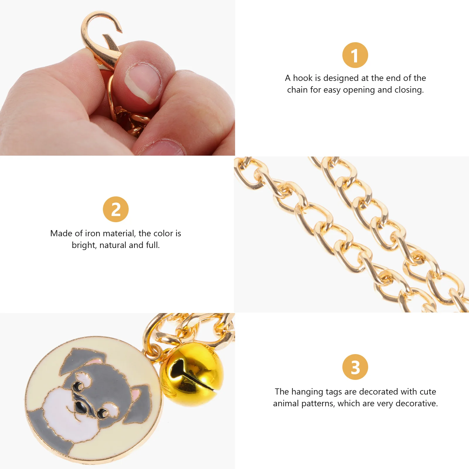 Cat Chain Collar Premium Material Durable Practical Use Great Gift Friends Lovely Collar Pet Supply
Cat Chain Collar Premium Material Durable Practical Use Great Gift Friends Lovely Collar Pet Supply