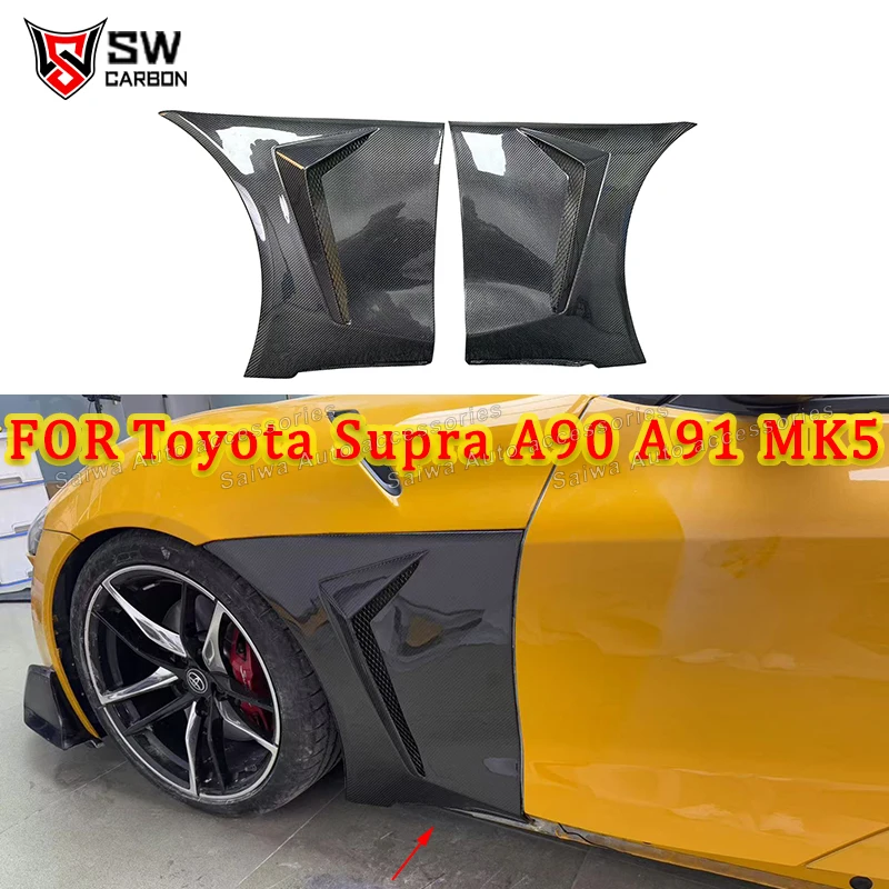 Переднее крыло из углеродного волокна для Toyota Supra GR A90 MK5 2019+ Автомобильное переднее вентиляционное отверстие, боковые накладки на крыло, запасные части, автозапчасти
Переднее крыло из углеродного волокна для Toyota Supra GR A90 MK5 2019+ Автомобильное переднее вентиляционное отверстие, боковые накладки на крыло, запасные части, автозапчасти