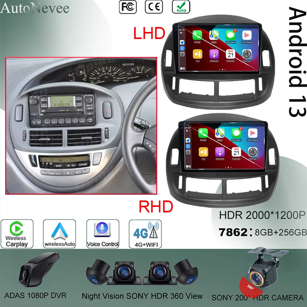 Автомобильный радиоприемник QLED сенсорный для Toyota Previa 2003 - 2008 LHD RHD Автомобильный мультимедийный видеоплеер навигатор GPS Android стерео DSP IPS BT
Автомобильный радиоприемник QLED сенсорный для Toyota Previa 2003 - 2008 LHD RHD Автомобильный мультимедийный видеоплеер навигатор GPS Android стерео DSP IPS BT