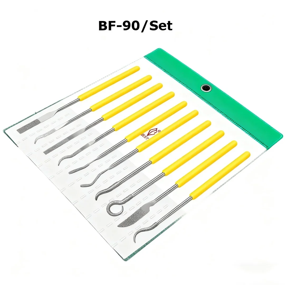 Best Cf-400 File Set Bf-90 Alloy Lat Polishing File Mtp-120 Tapered File Ptf-10 Hand File Grit150~400
Best Cf-400 File Set Bf-90 Alloy Lat Polishing File Mtp-120 Tapered File Ptf-10 Hand File Grit150~400
