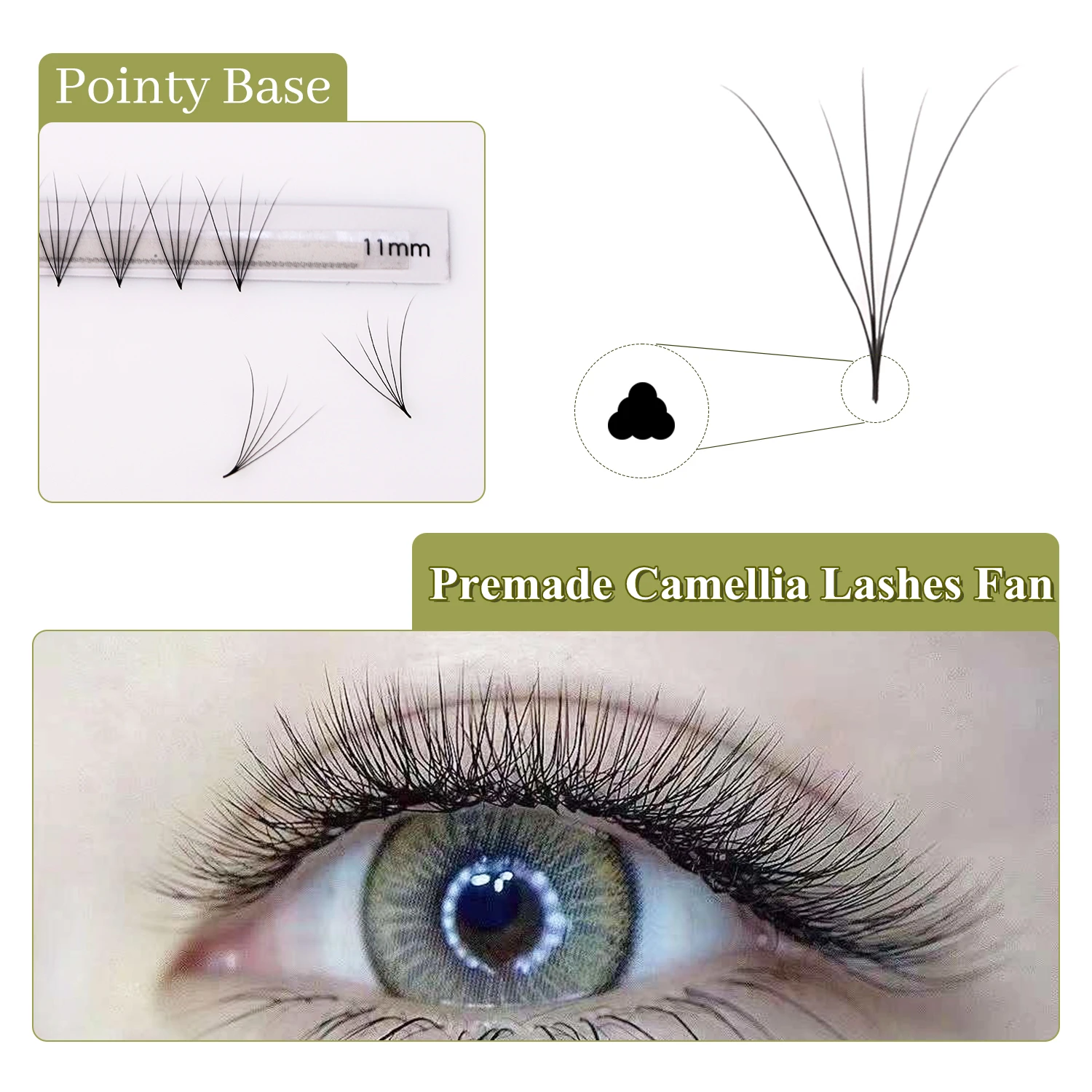 AGUUD Camellia Lashes Premade Volume Fans 5D 8D 10D Pointy Base Middle Stem Faux Mink Volume Camellia Blooming Eyelashes Fans
AGUUD Camellia Lashes Premade Volume Fans 5D 8D 10D Pointy Base Middle Stem Faux Mink Volume Camellia Blooming Eyelashes Fans