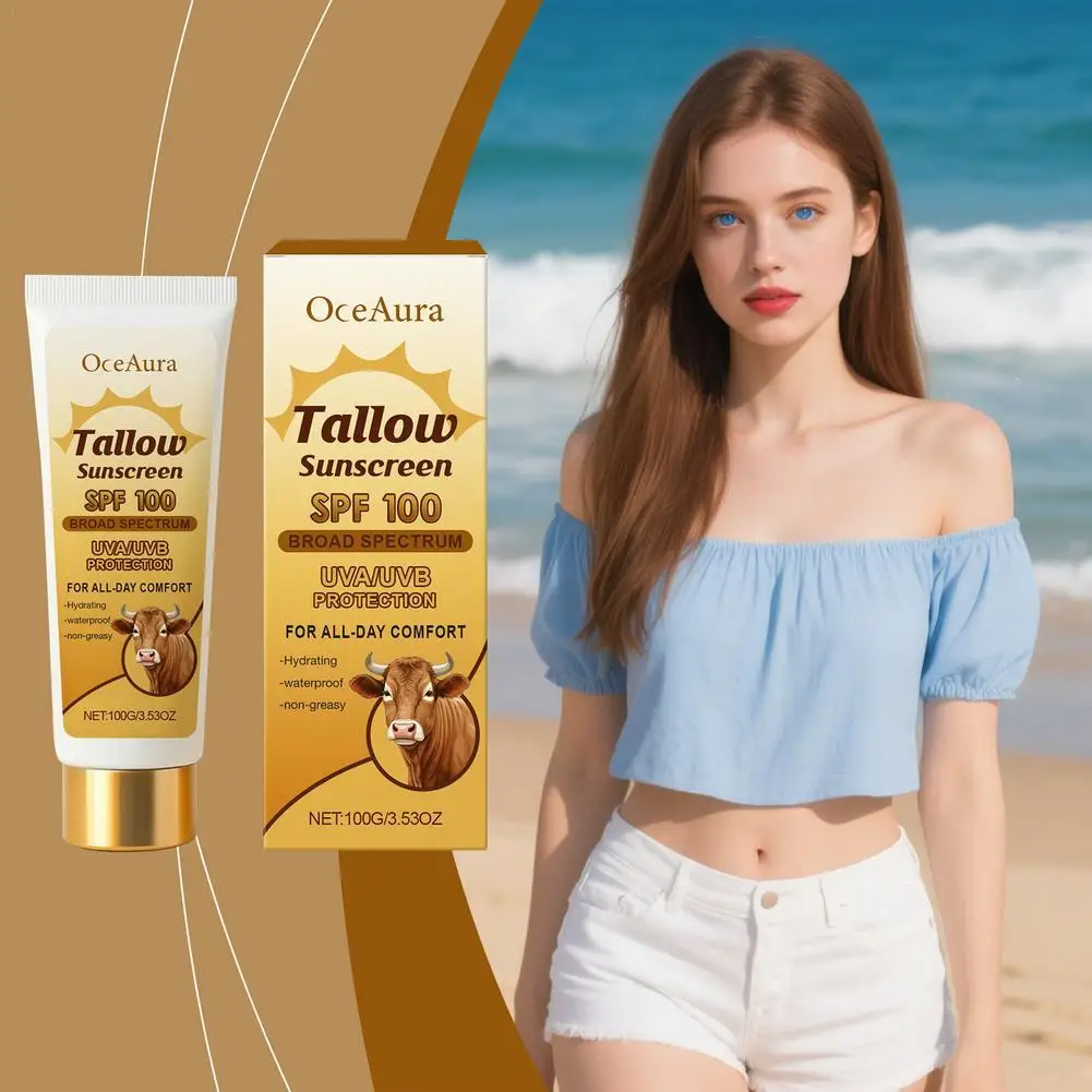 100g Beef Tallow Tallow Sunscreen Moisturizing Protective Cream Lightweight Non-Greasy Outdoor Travel in Summer Skin Care
100g Beef Tallow Tallow Sunscreen Moisturizing Protective Cream Lightweight Non-Greasy Outdoor Travel in Summer Skin Care