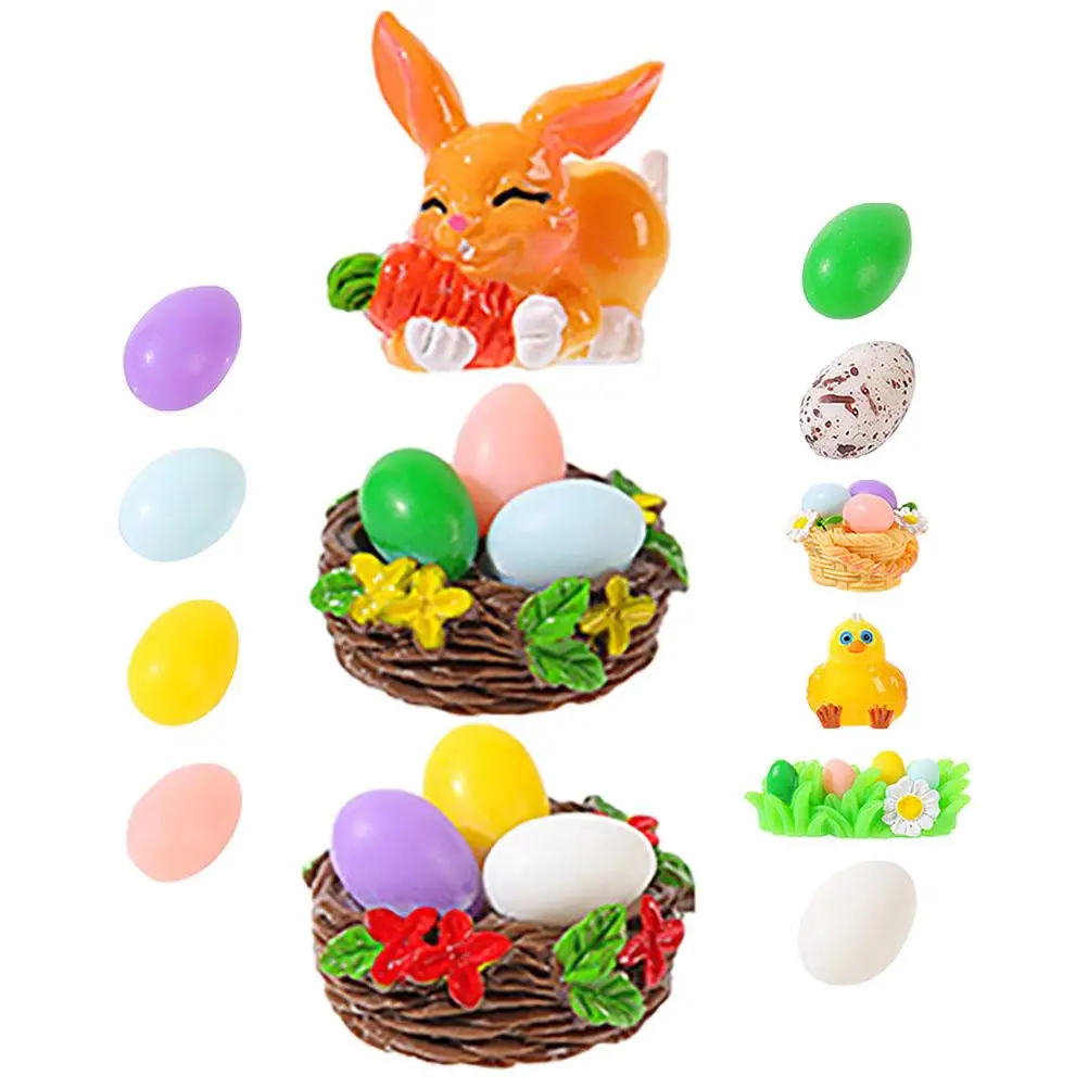 13 Pcs Easter Bunny Egg Ornaments Resin Craft Decor Mini Landscape Accessories Cartoon Rabbit Charms Desktop Theme
13 Pcs Easter Bunny Egg Ornaments Resin Craft Decor Mini Landscape Accessories Cartoon Rabbit Charms Desktop Theme