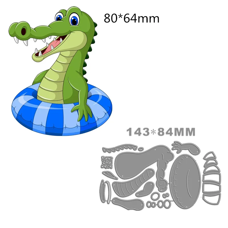 New Crocodile Swim Metal Cutting Dies Children Cartoon Animals Birthday Card Craft No Christmas Stamp Halloween Scrapbooking
New Crocodile Swim Metal Cutting Dies Children Cartoon Animals Birthday Card Craft No Christmas Stamp Halloween Scrapbooking
