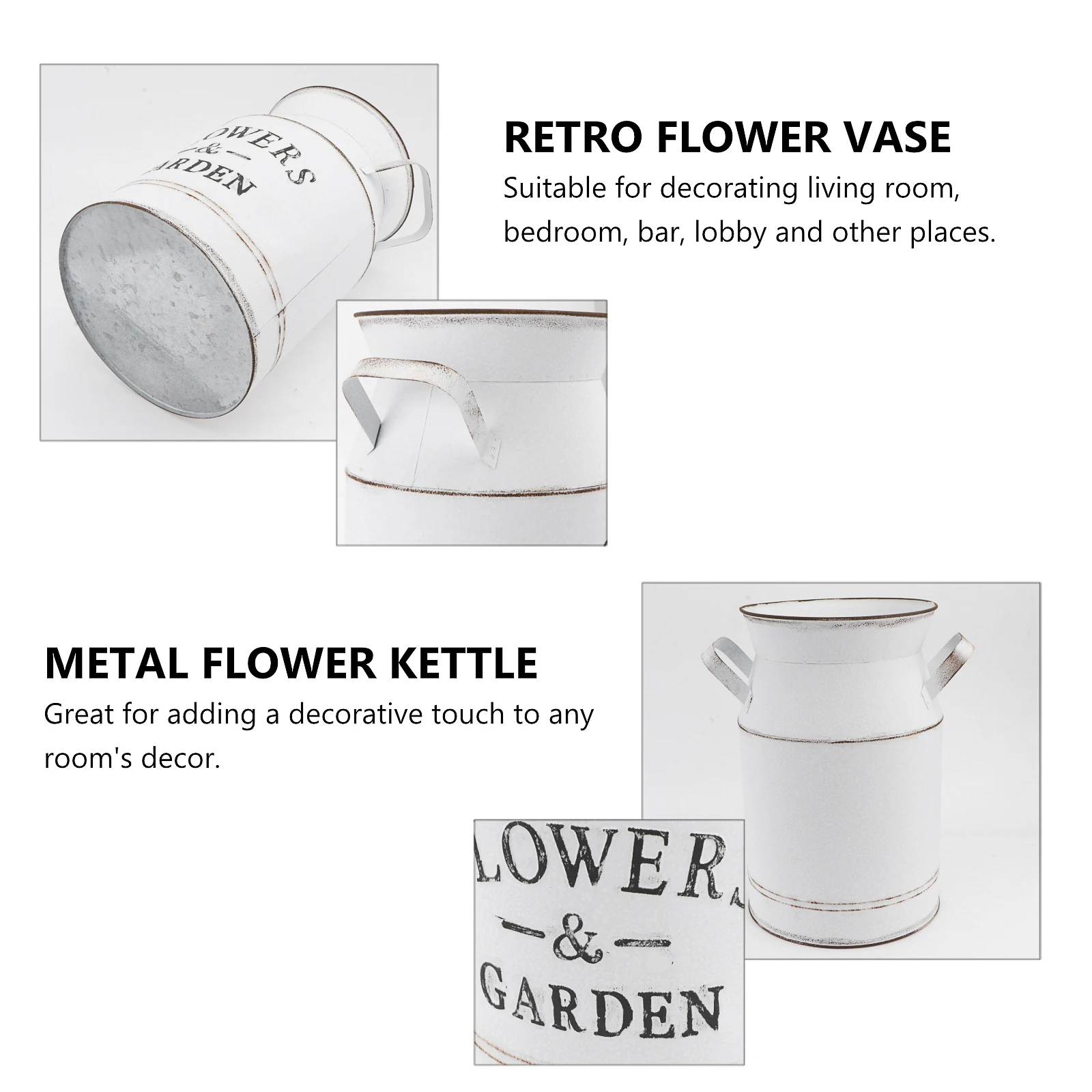 1pc Metal Flower Arrangement Vase Retro Style Letters Pattern Decorative Living Room Bedroom Bar Lobby Ornament
1pc Metal Flower Arrangement Vase Retro Style Letters Pattern Decorative Living Room Bedroom Bar Lobby Ornament