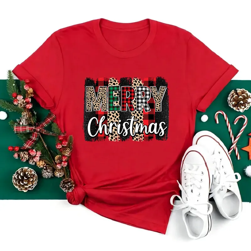 New 26 A~Z Christmas Alphabet T Shirt Women Casual Fashion T-shirt Short Sleeve Christmas Party Aesthetics Red loose T-shirt Top
New 26 A~Z Christmas Alphabet T Shirt Women Casual Fashion T-shirt Short Sleeve Christmas Party Aesthetics Red loose T-shirt Top