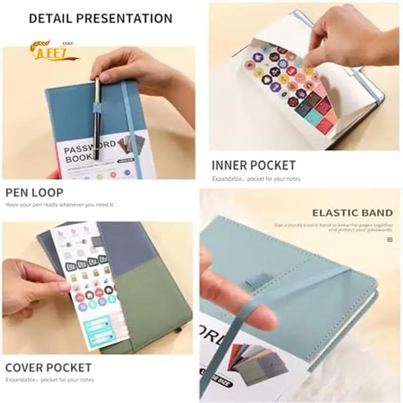 AEE7-Password Keeper Book With Colorful Alphabetical Tabs And Two Bookmarks, For Seniors 8.4X5.9Inch, Internet Address
AEE7-Password Keeper Book With Colorful Alphabetical Tabs And Two Bookmarks, For Seniors 8.4X5.9Inch, Internet Address