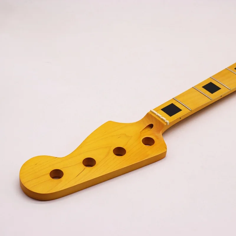 Yellow Finish 4 String Bass Neck 20 Frets Canadian Maple Matte Square DIY Replacement Parts
Yellow Finish 4 String Bass Neck 20 Frets Canadian Maple Matte Square DIY Replacement Parts