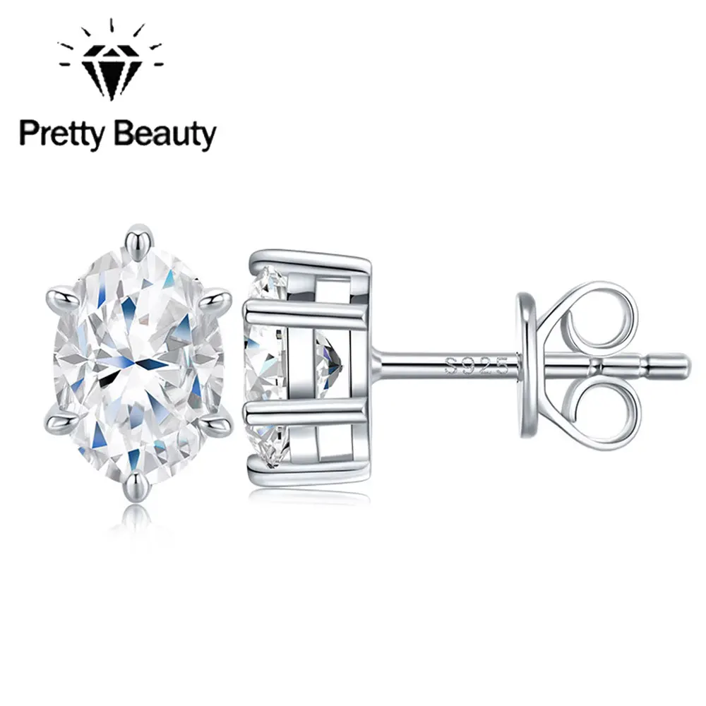 Pretty Beauty 1CT Oval Cut Moissanite Stud Earrings for Women 925 Sterling Silver White Gold Plated Dainty Everyday Earring Gift
Pretty Beauty 1CT Oval Cut Moissanite Stud Earrings for Women 925 Sterling Silver White Gold Plated Dainty Everyday Earring Gift