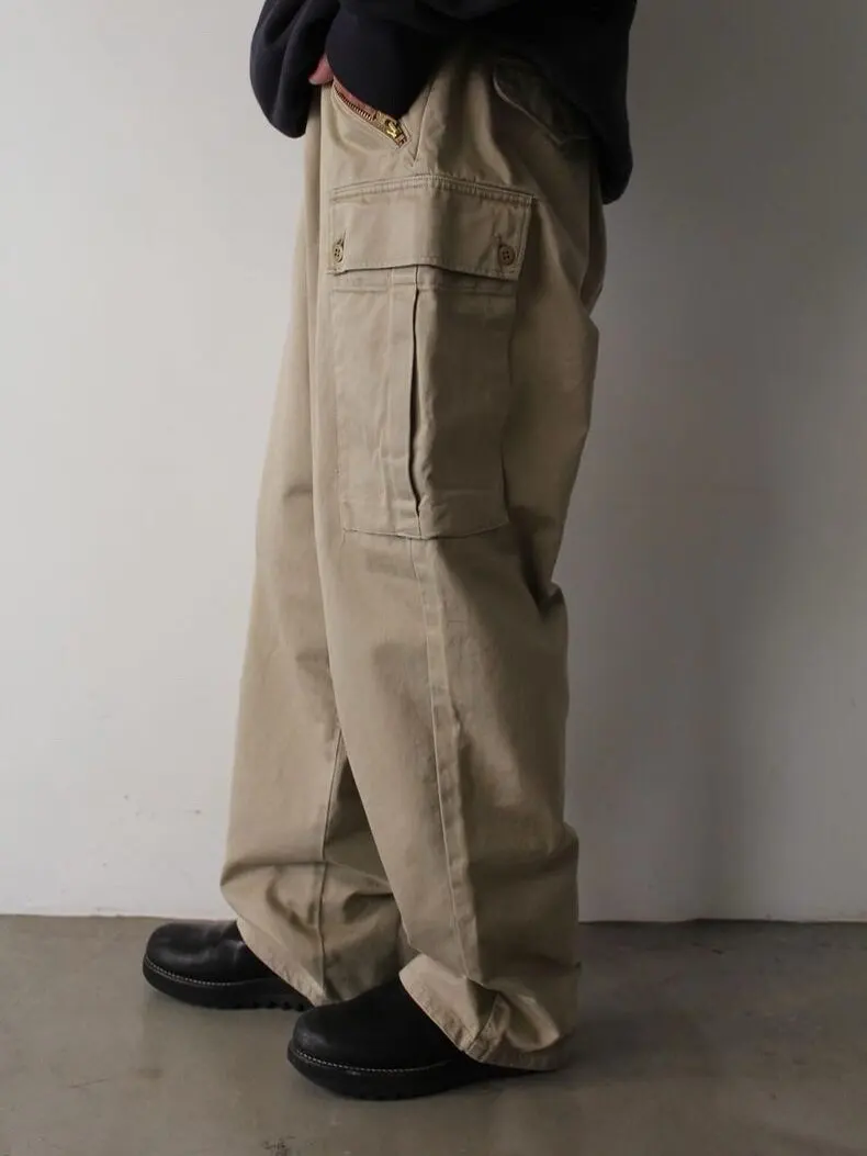 BOW Vintage Military Sle Loose Fit Men's Work Cargo Pants Large kets Youthful Casual Trousers All Seasons Khaki
BOW Vintage Military Sle Loose Fit Men's Work Cargo Pants Large kets Youthful Casual Trousers All Seasons Khaki