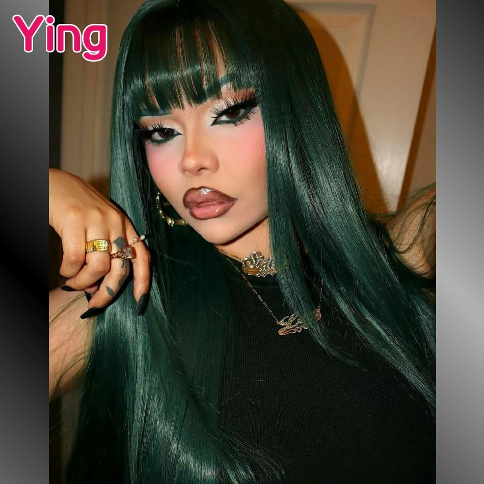 Dark Green Colored 200% Bone Straight 13x4 13x6 Lace Frontal Wigs Human Hair PrePlucked Brazilian Ready Go Wigs For Black Women
Dark Green Colored 200% Bone Straight 13x4 13x6 Lace Frontal Wigs Human Hair PrePlucked Brazilian Ready Go Wigs For Black Women