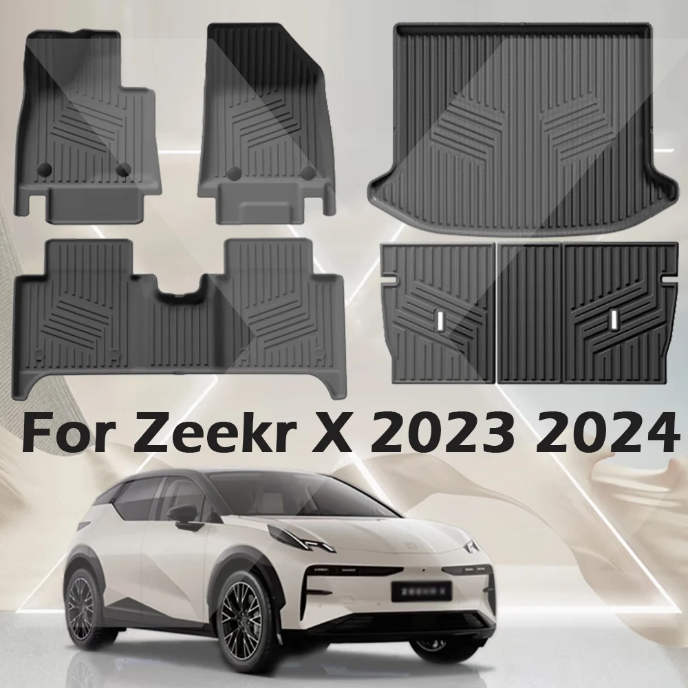 TPE Floor Mats for ZEEKR X 5 Seats 2023 2024,All-Weather Waterproof 3D Cargo Liner Trunk/Backrest Mat Accessories
TPE Floor Mats for ZEEKR X 5 Seats 2023 2024,All-Weather Waterproof 3D Cargo Liner Trunk/Backrest Mat Accessories