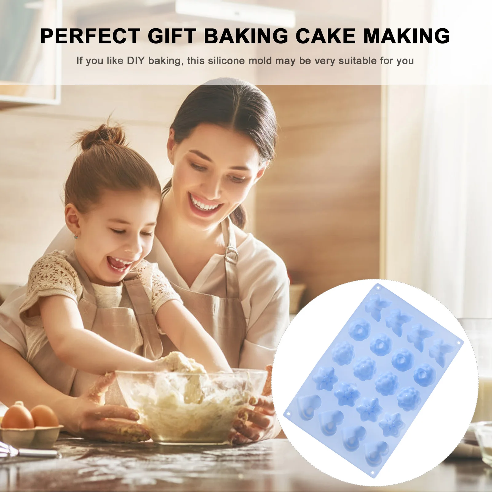1pc Silicone Baking Mold Heart Shape Non-Stick Cake Pan DIY Mould for Kitchen Tool Environmentally Friendly Premium
1pc Silicone Baking Mold Heart Shape Non-Stick Cake Pan DIY Mould for Kitchen Tool Environmentally Friendly Premium