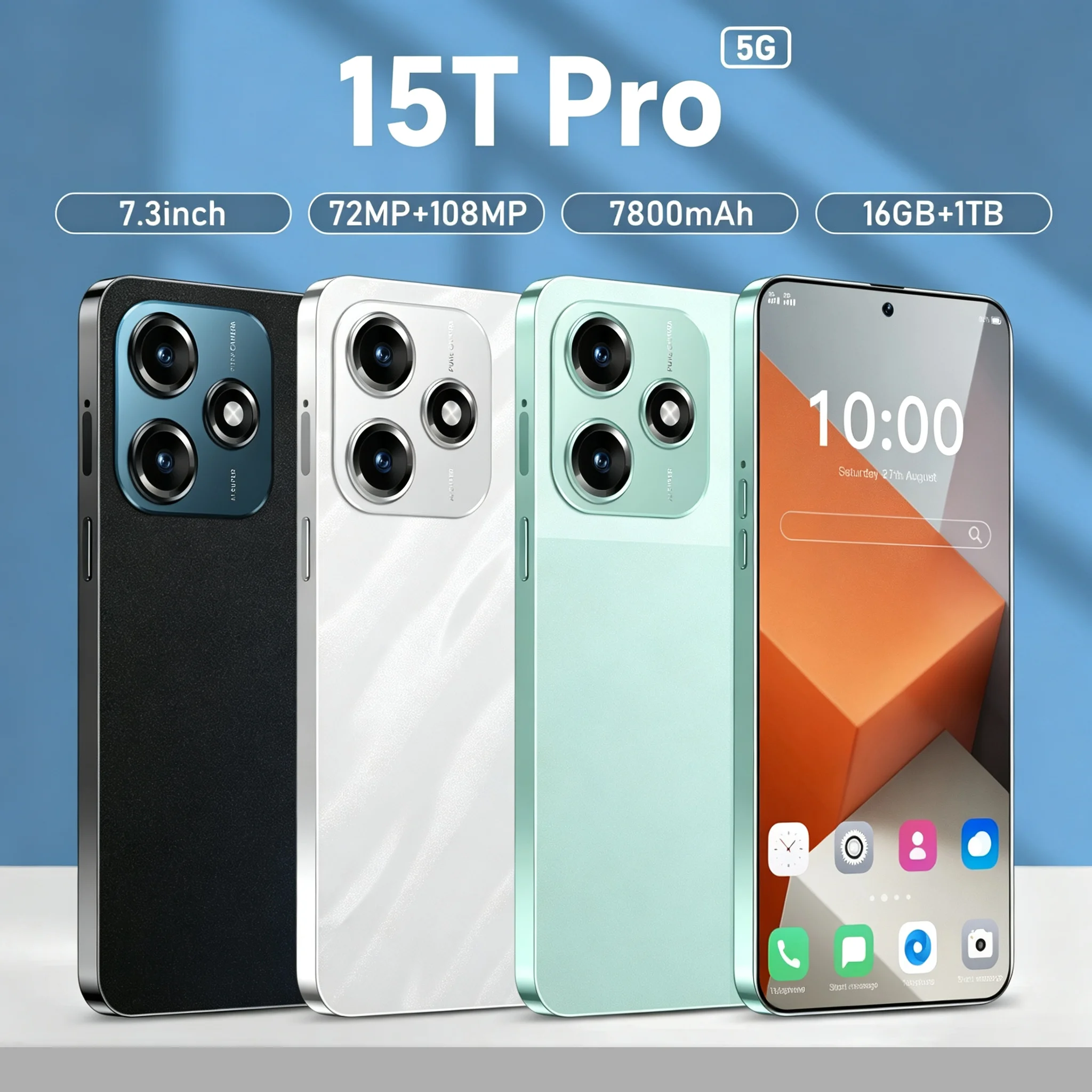 New 2026 High Quality 15T Pro Original Intelligent 4G 5G Dual Card Dual Standby System Global Version 7800mAh Battery Arrival
New 2026 High Quality 15T Pro Original Intelligent 4G 5G Dual Card Dual Standby System Global Version 7800mAh Battery Arrival