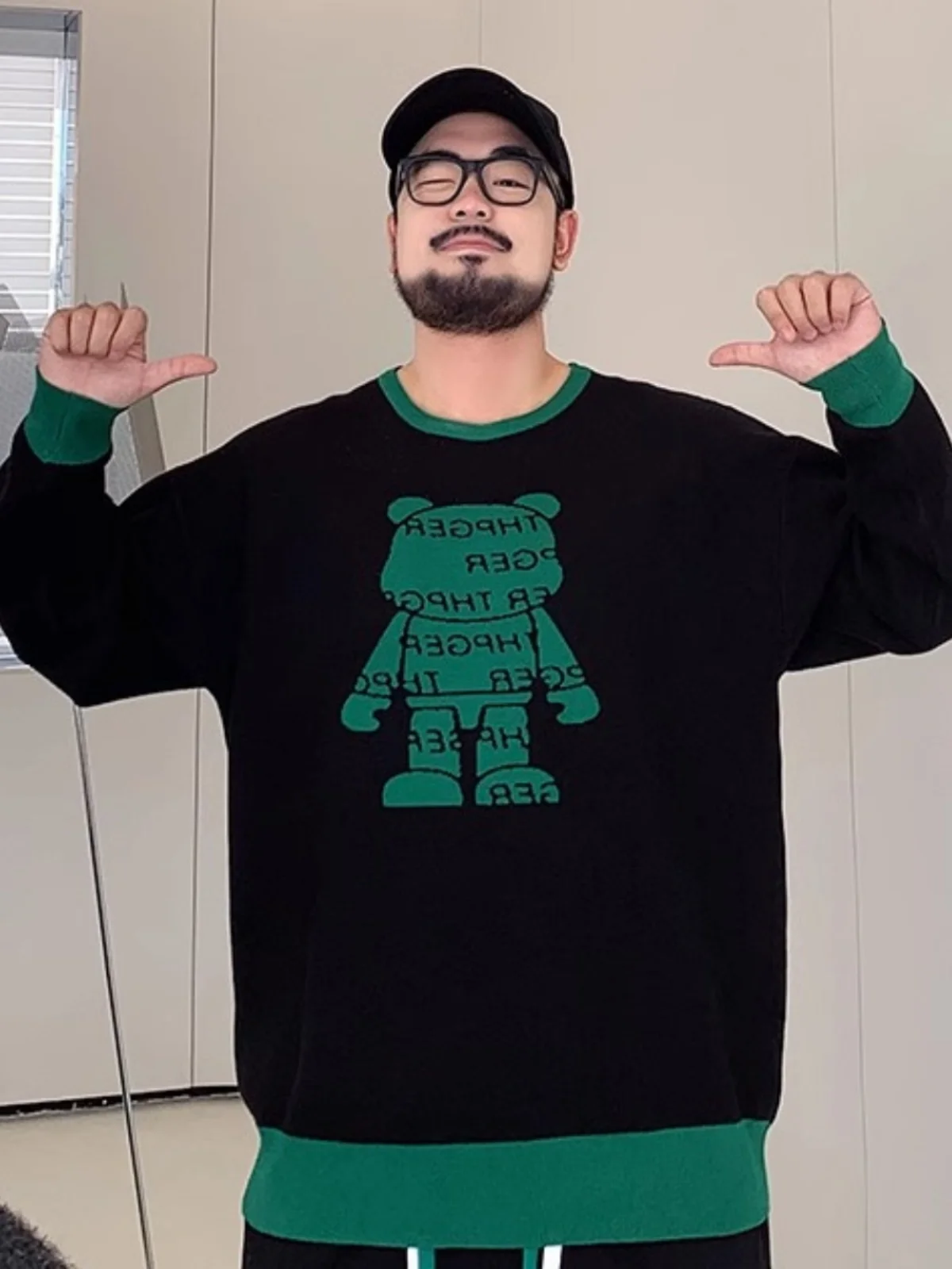 plus Size Oversized Color Blo Cartoon Knitwear Men's Autumn Winter Casual Loose Fit Hoodie Sle Long Sve round Ne Top
plus Size Oversized Color Blo Cartoon Knitwear Men's Autumn Winter Casual Loose Fit Hoodie Sle Long Sve round Ne Top