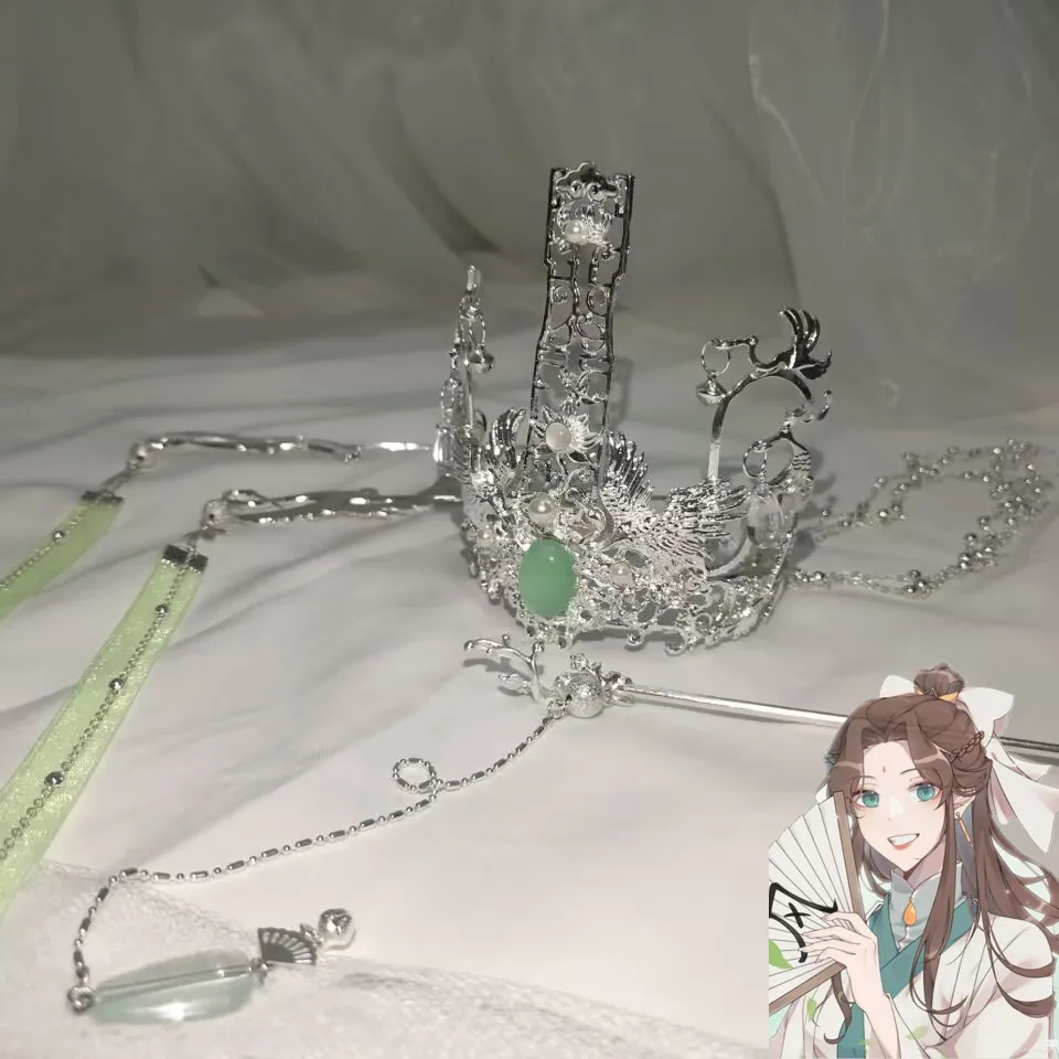 Anime Tian Guan Ci Fu Shi Qingxuan He Xuan Hair Crown Student Long Tassle Hairpin Handmade Hair Accessories Gifts
Anime Tian Guan Ci Fu Shi Qingxuan He Xuan Hair Crown Student Long Tassle Hairpin Handmade Hair Accessories Gifts