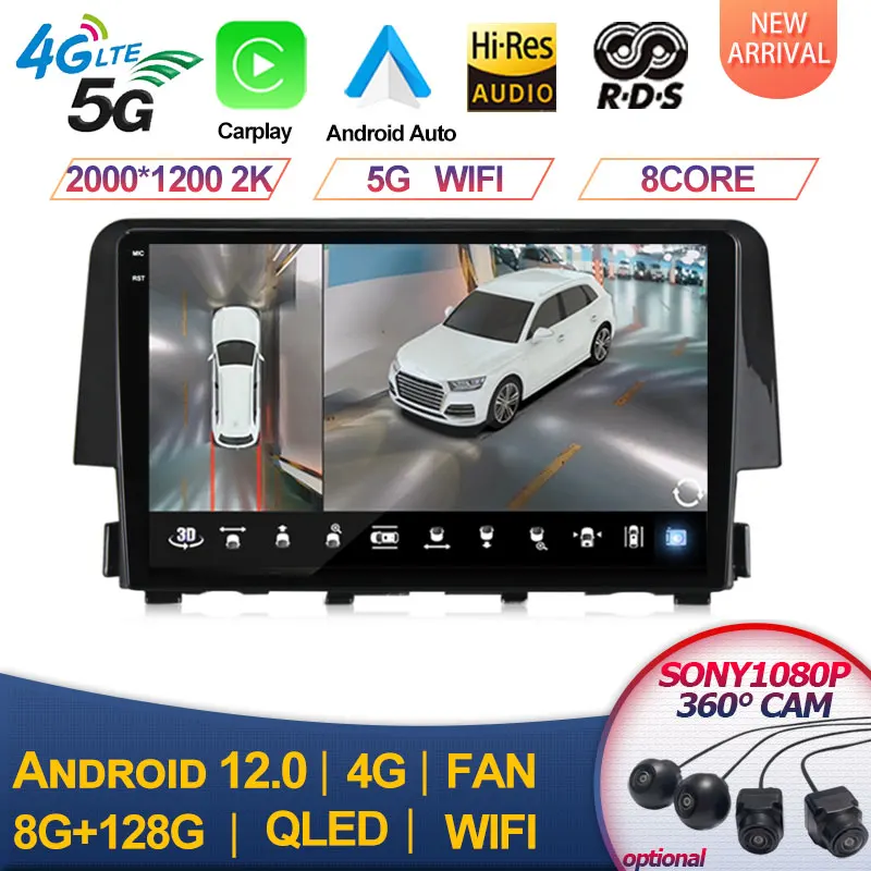 Автомагнитола для Honda Civic 2015, 2016, 2017, 2018, 2019, 2020, Android 12, DSP, мультимедийная, видеонавигация, стерео, головное устройство, QLED экран
Автомагнитола для Honda Civic 2015, 2016, 2017, 2018, 2019, 2020, Android 12, DSP, мультимедийная, видеонавигация, стерео, головное устройство, QLED экран