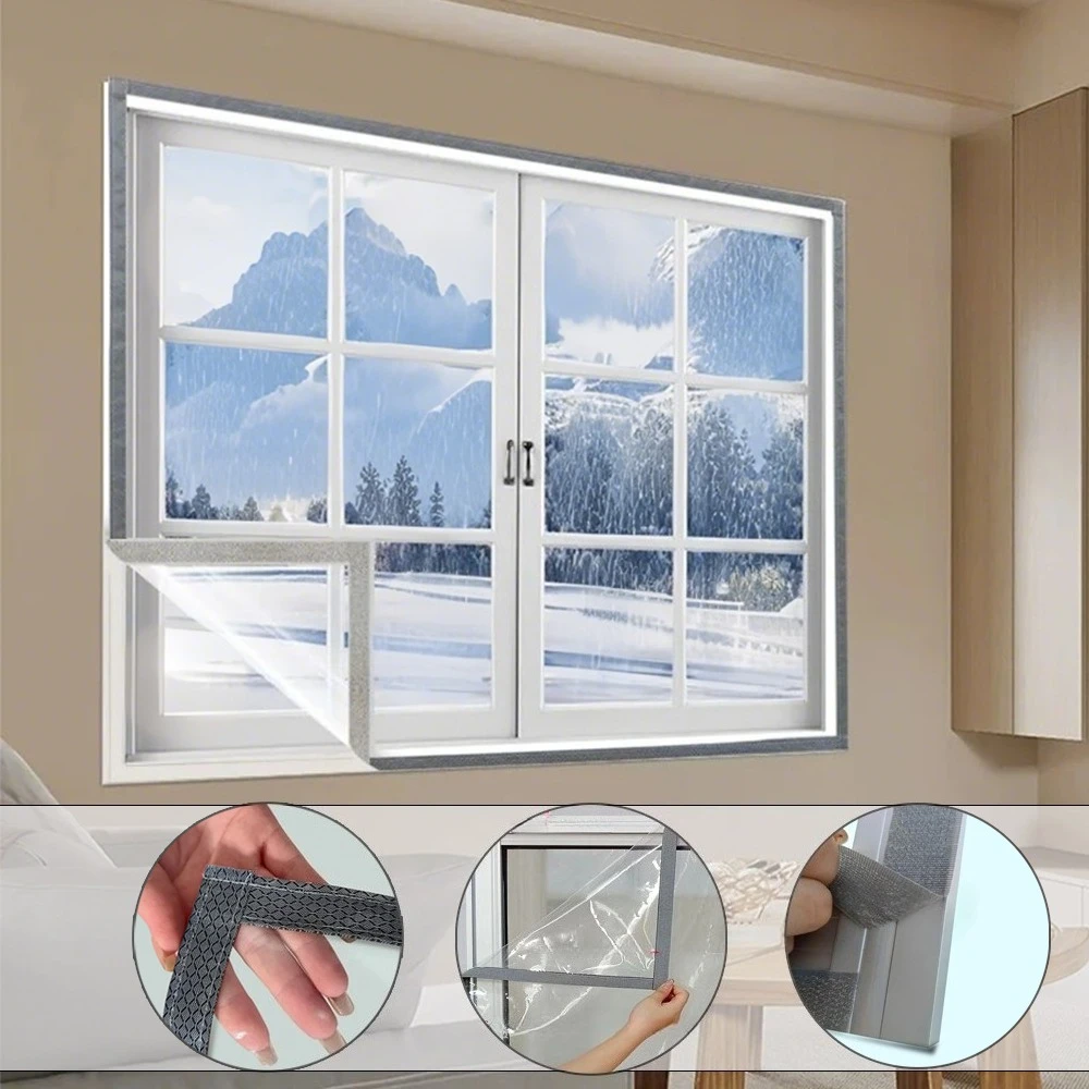 Window Film Indoor Windproof and Waterproof Windows Curtains Transparent Film Screen Window Door Curtain Without Punching Holes
Window Film Indoor Windproof and Waterproof Windows Curtains Transparent Film Screen Window Door Curtain Without Punching Holes