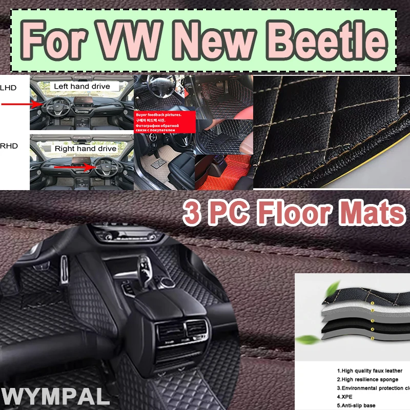 Luxury Car Floor Mats For VW New Beetle Convertible 1998~2011 Rug Waterproof Para Automovil Car Mats Car Accessories Full Set
Luxury Car Floor Mats For VW New Beetle Convertible 1998~2011 Rug Waterproof Para Automovil Car Mats Car Accessories Full Set