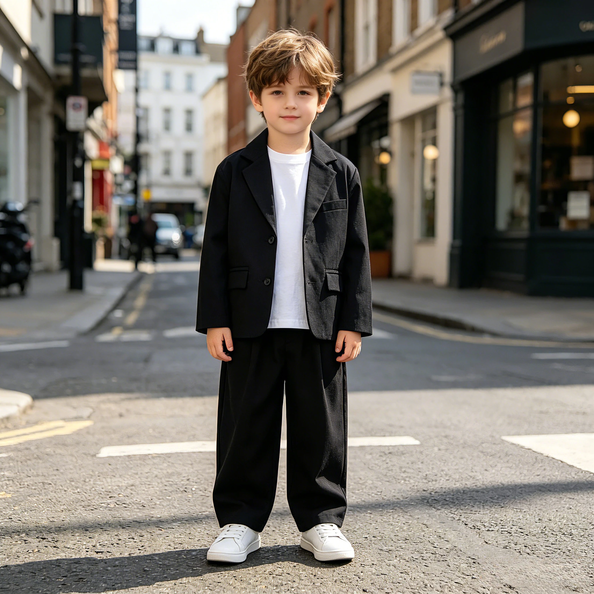 Kids' Casual Suit Stylish Blazer Pants 2-piece School Boys Host Performance Set Black Formal Wear Wedding Outfits for Children
Kids' Casual Suit Stylish Blazer Pants 2-piece School Boys Host Performance Set Black Formal Wear Wedding Outfits for Children