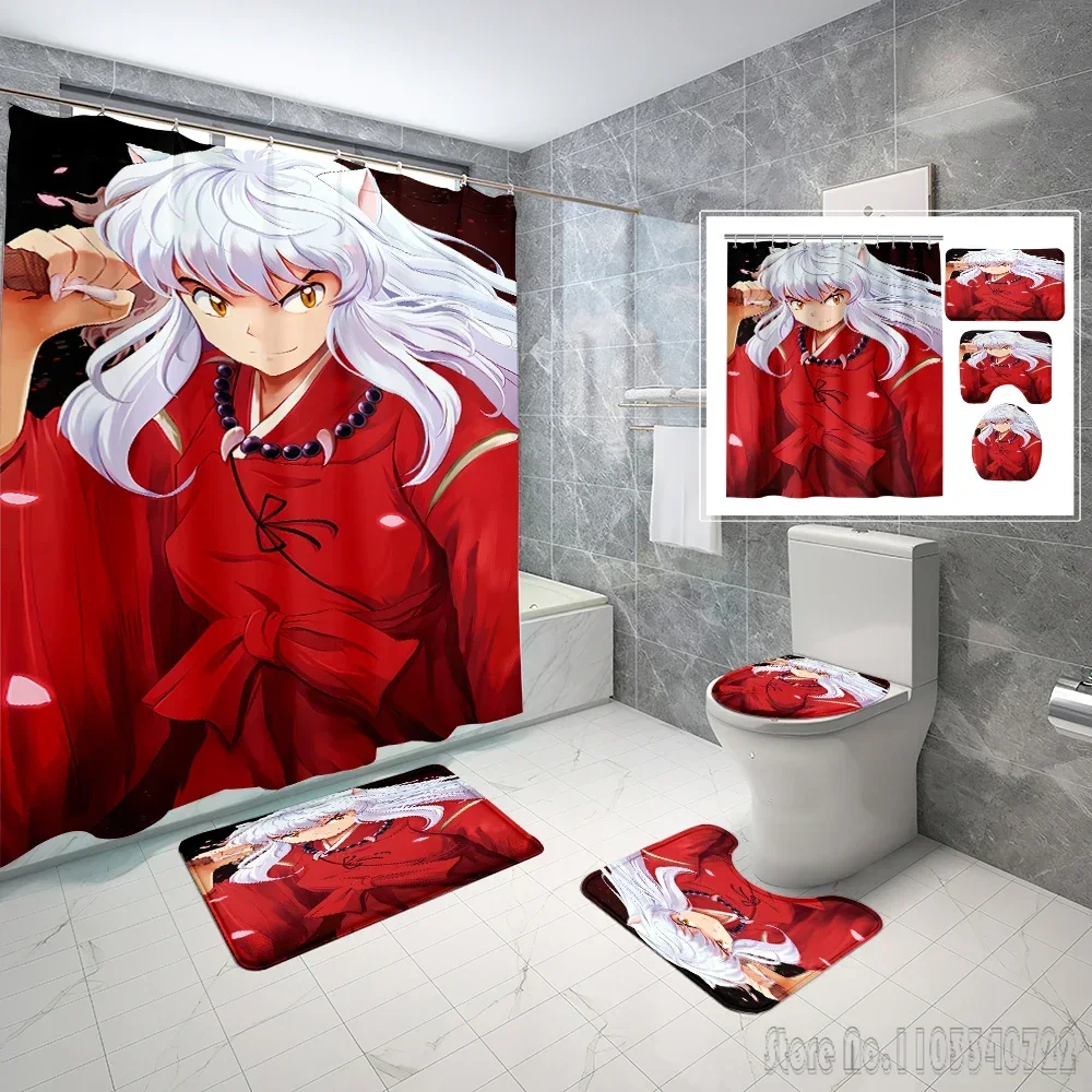 Комплект занавесок для ванной комнаты с рисунком аниме Inuyasha, 4 шт. с крючками, мультяшный декор, коврик для ванной туалета Lid
Комплект занавесок для ванной комнаты с рисунком аниме Inuyasha, 4 шт. с крючками, мультяшный декор, коврик для ванной туалета Lid