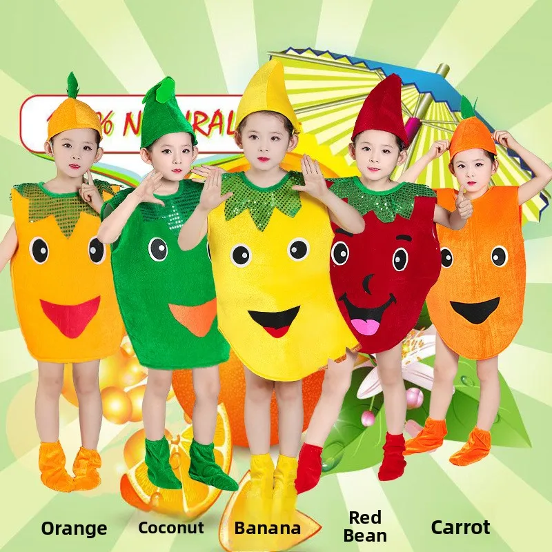 Halloween Children's Fruit Vegetable Performance Clothes Environmental Modeling Fashion Show Parent-Child Dance Pumpkin Perfo...
Halloween Children's Fruit Vegetable Performance Clothes Environmental Modeling Fashion Show Parent-Child Dance Pumpkin Perfo...