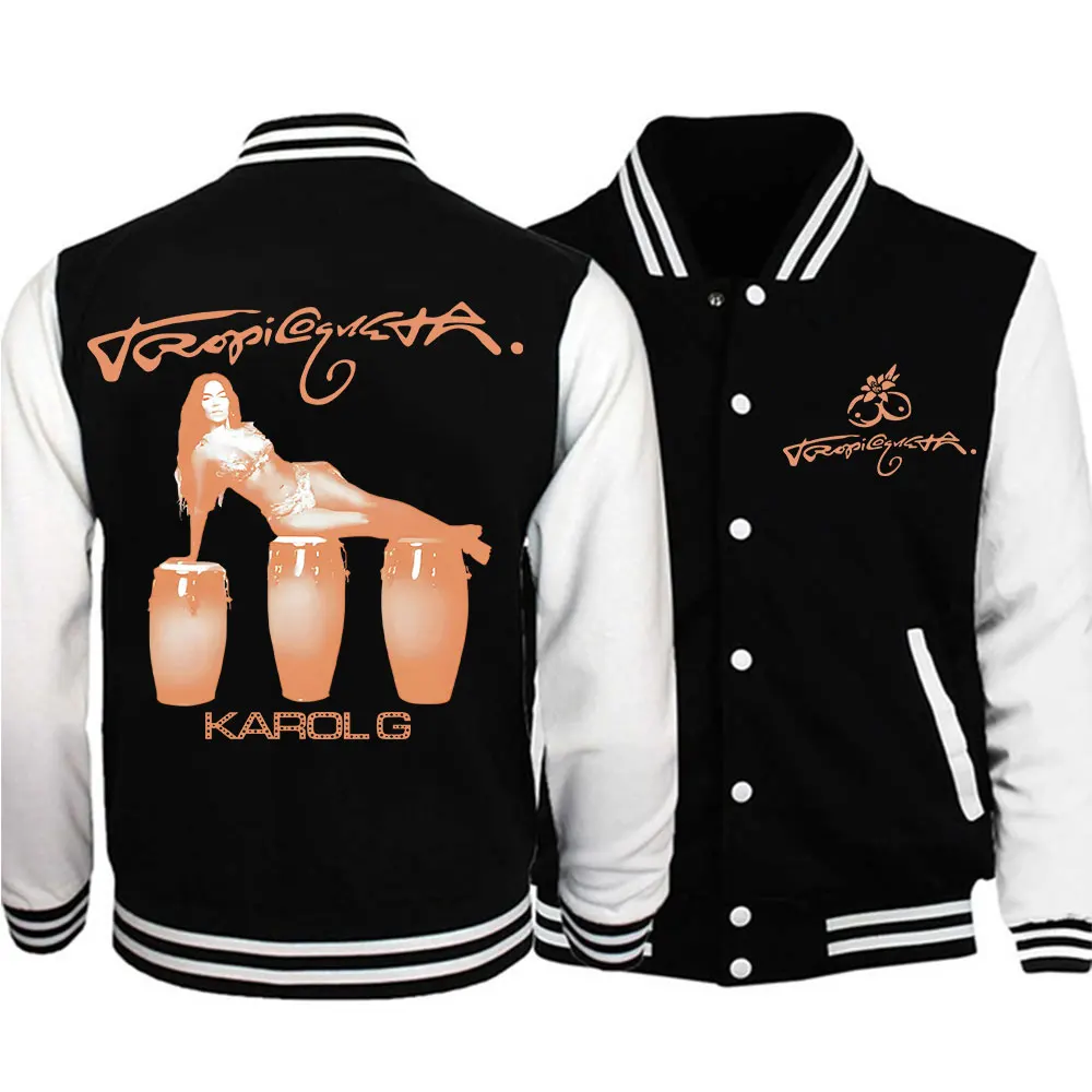 Karol G Tropicoqueta Album Print 2025 Baseball Uniform Jacket Y2k Baseball Jackets
Karol G Tropicoqueta Album Print 2025 Baseball Uniform Jacket Y2k Baseball Jackets