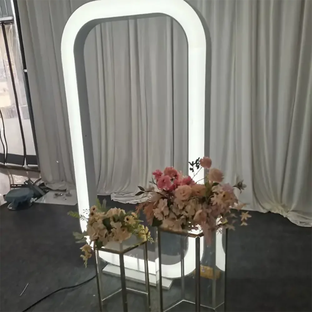 Modern O Shape Acrylic Led Light Flower Wedding Backdrop For Birthday Party
Modern O Shape Acrylic Led Light Flower Wedding Backdrop For Birthday Party