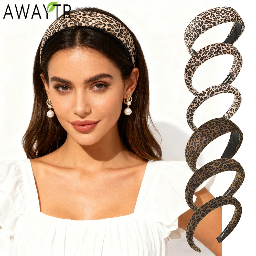 AWAYTR Khaki Leopard Sponge Hairband Fashion Fabric Women's Hair Bands Hoop Braided Headband For Adult Girls Headwear
AWAYTR Khaki Leopard Sponge Hairband Fashion Fabric Women's Hair Bands Hoop Braided Headband For Adult Girls Headwear