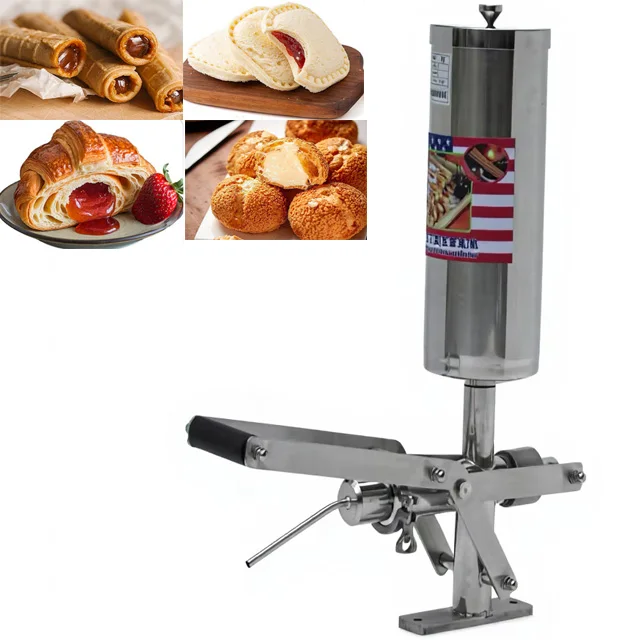 -oo Commercial Puff Peanut Butter Paste Jam Chocolate Mould Cake Bread Donut Filler Cream Filling Machine
-oo Commercial Puff Peanut Butter Paste Jam Chocolate Mould Cake Bread Donut Filler Cream Filling Machine