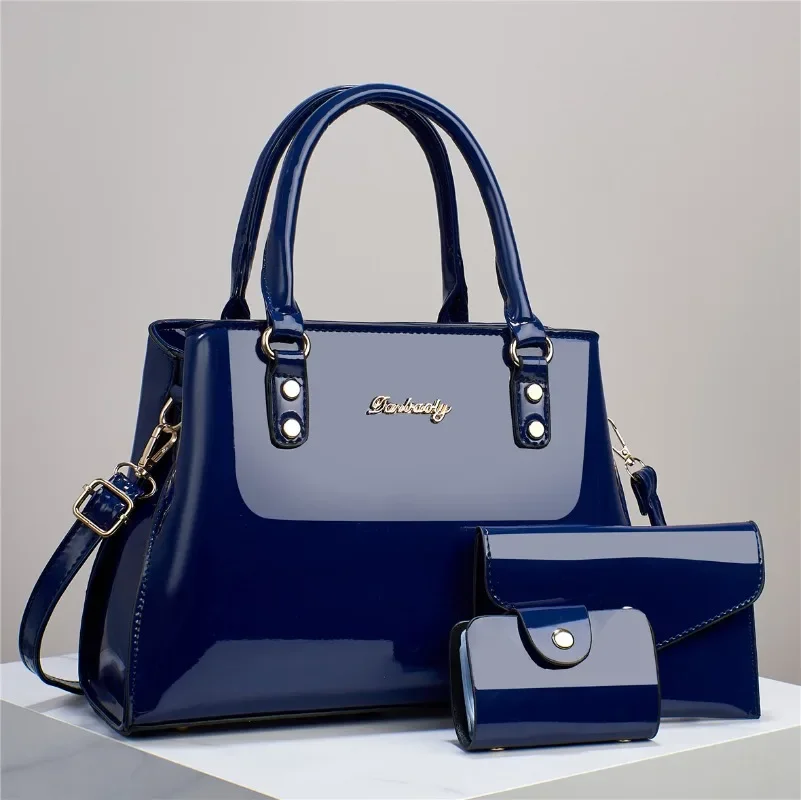 3 Piece Set Shiny Leather Women's Bag Fashion Top Quality Crossbody Bag Designer Women's Handbag Trendy Women'S Shoulder Bag
3 Piece Set Shiny Leather Women's Bag Fashion Top Quality Crossbody Bag Designer Women's Handbag Trendy Women'S Shoulder Bag