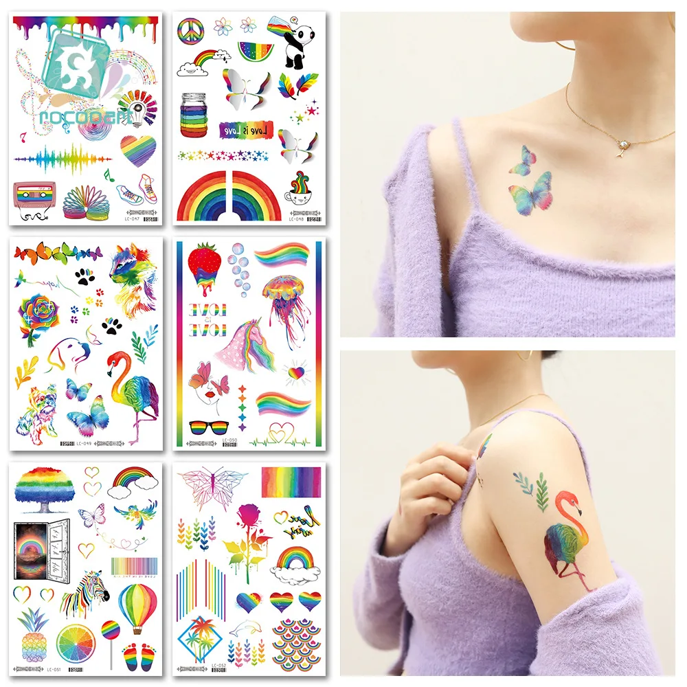 Proud Day Waterproof Disposable Tattoos Rainbow Sports Arm Face Sticker Camo Dazzling Elegant Tattoos Sticker size:210*150mm
Proud Day Waterproof Disposable Tattoos Rainbow Sports Arm Face Sticker Camo Dazzling Elegant Tattoos Sticker size:210*150mm