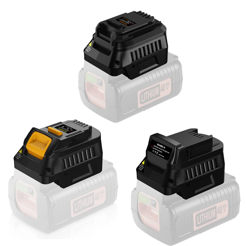 For Black&Decker 40V Compatible with For Black&Decker/Dewalt/Milwaukee18/20V Battery BD40BD20 BD40DW20 BD40MIL18 Battery Adapter
For Black&Decker 40V Compatible with For Black&Decker/Dewalt/Milwaukee18/20V Battery BD40BD20 BD40DW20 BD40MIL18 Battery Adapter