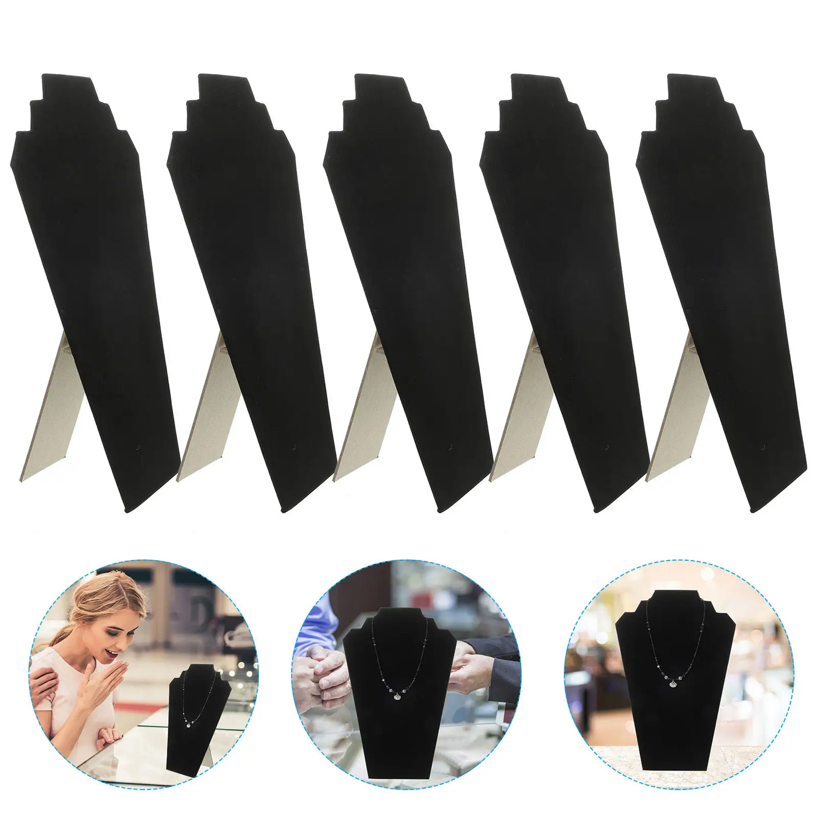 5Pcs Wooden Jewelry Display Rack for Necklaces Bracelets Pendants Organizer Stand Showcase Holder Home Store Trade Show Decor
5Pcs Wooden Jewelry Display Rack for Necklaces Bracelets Pendants Organizer Stand Showcase Holder Home Store Trade Show Decor