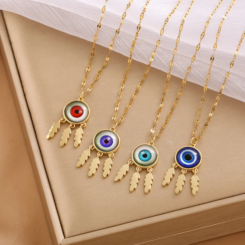 New women's trendy fashion accessories, long tassel Devil's Eye pendant, personalized necklace
New women's trendy fashion accessories, long tassel Devil's Eye pendant, personalized necklace
