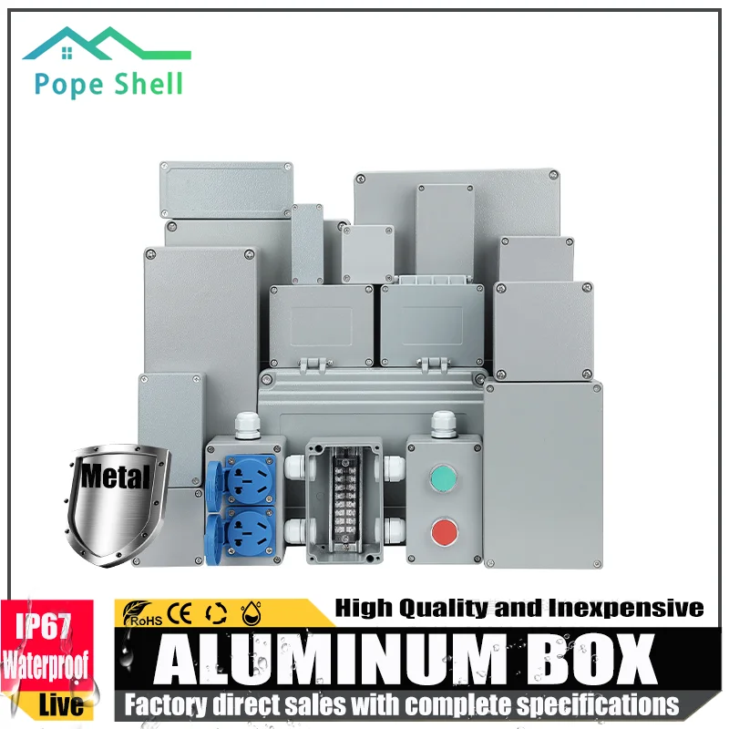 Cast Aluminum Waterproof Junction Box Metal Button Power Box Alloy Wire Indoor Outdoor Terminal Enclosure for Electrical Wiring
Cast Aluminum Waterproof Junction Box Metal Button Power Box Alloy Wire Indoor Outdoor Terminal Enclosure for Electrical Wiring