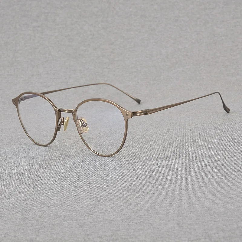 Japanese Oval Handmade Ultra-light Frames Titanium Lighweight Eyeglasses for Women's Anti-blue Light Men's Myopia Retro Glasses
Japanese Oval Handmade Ultra-light Frames Titanium Lighweight Eyeglasses for Women's Anti-blue Light Men's Myopia Retro Glasses