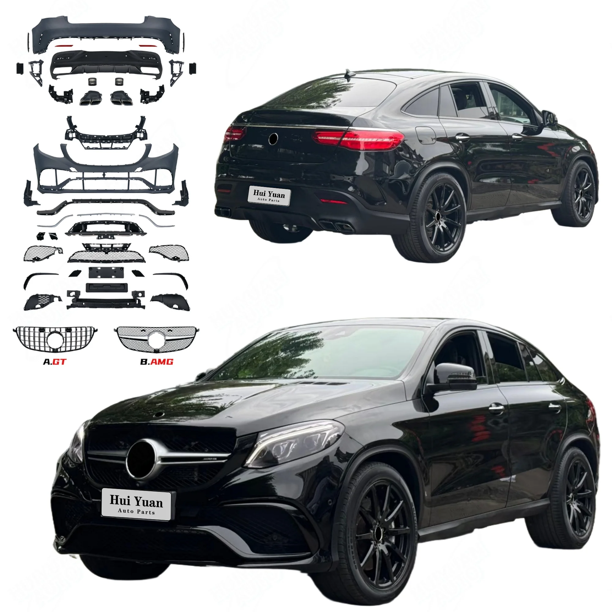 Top Quality PP Material Bumpers for GLE Coupe W292/C292 2015 2016 2017 2018 2019 Upgrade GLE63 Coupe Model
Top Quality PP Material Bumpers for GLE Coupe W292/C292 2015 2016 2017 2018 2019 Upgrade GLE63 Coupe Model