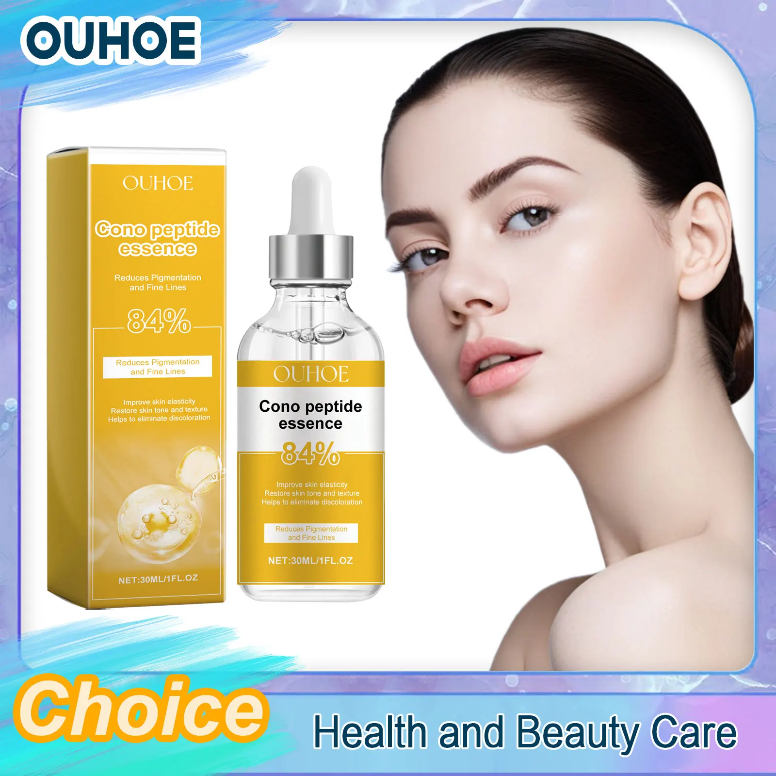 Cono Peptide Essence Lighten Wrinkles Fine Lines Lifting Firming Whitening Deep Moisturizing Brightening Smooth Anti Aging Serum
Cono Peptide Essence Lighten Wrinkles Fine Lines Lifting Firming Whitening Deep Moisturizing Brightening Smooth Anti Aging Serum