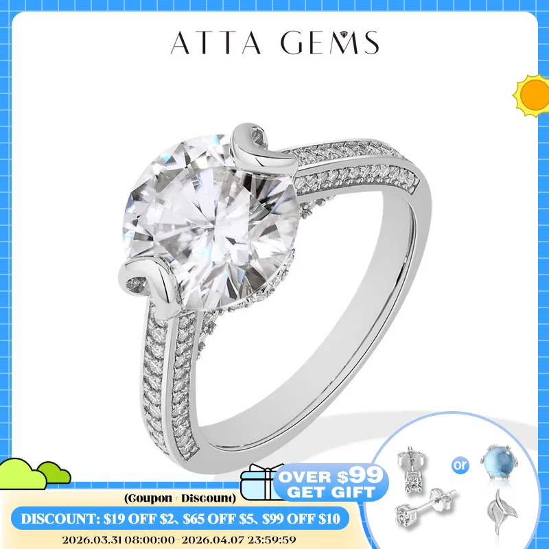 Кольцо ATTAGEMS Half Eternity с муассанитом 10,0 мм, 4 карата, DVVS1, стерлинговое серебро 925 пробы, позолоченное 18 карат для женщин, свадебные украшения для помолвки
Кольцо ATTAGEMS Half Eternity с муассанитом 10,0 мм, 4 карата, DVVS1, стерлинговое серебро 925 пробы, позолоченное 18 карат для женщин, свадебные украшения для помолвки