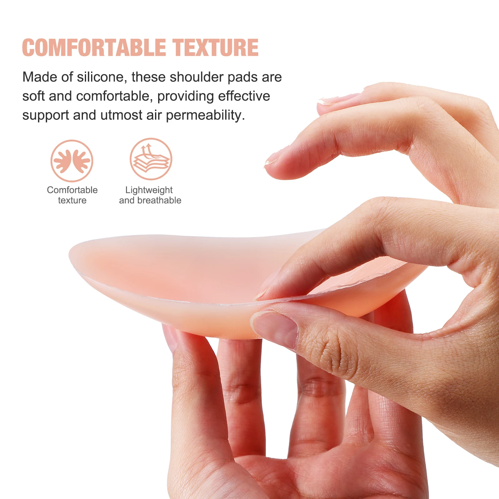 4 Pairs Silicone Shoulder Pads for Womens Clothing Invisible Comfortable Reusable Washable Enhancer Cushion Straps
4 Pairs Silicone Shoulder Pads for Womens Clothing Invisible Comfortable Reusable Washable Enhancer Cushion Straps